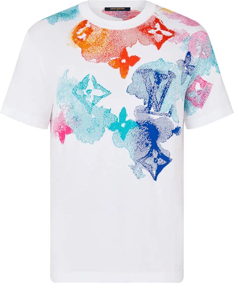 louis vuitton t shirt watercolor monogram|louis vuitton logo t shirt.